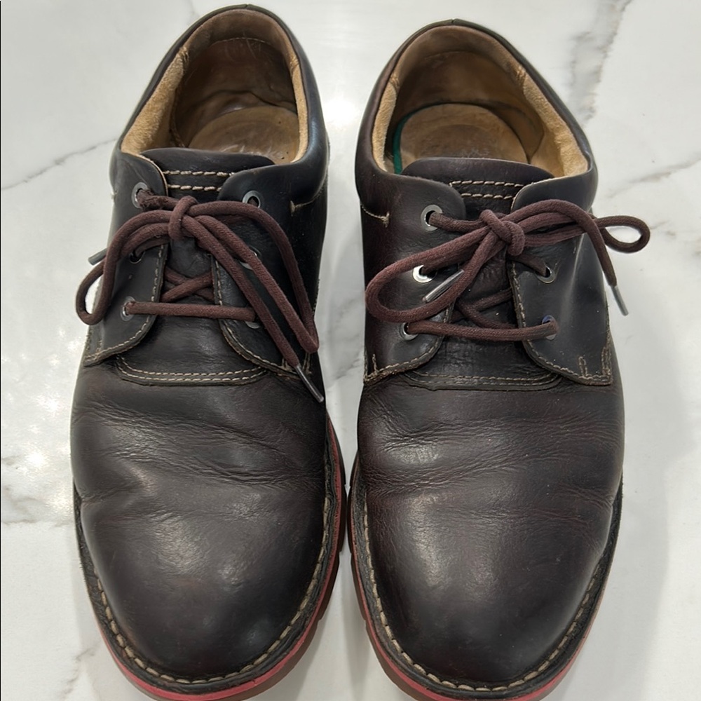 Clarks 1825 Brown Genuine Leather Casual Oxfords. Men’s‎ Shoes Size 12